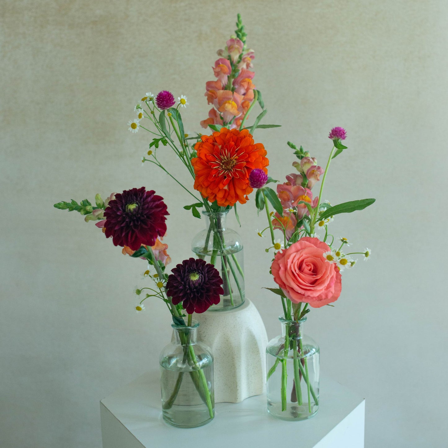 Colorful Bud Vases - set of 3